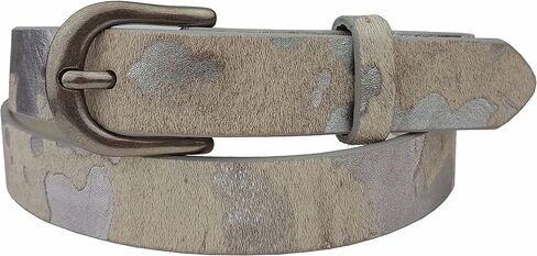 Hot Trendy Cow Hair Leather Belt in Animal Print in Saudi Arabia