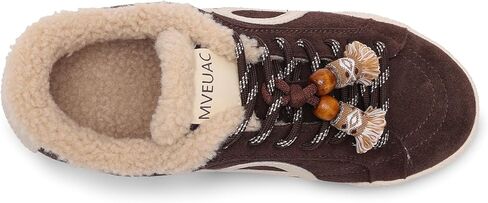 Women's Fashion Sneakers,Genuine Leather Warm shoes–plush wool Insoles,Winter Boots with Fuzz Lined,Comfortable Casual Outdoors in Saudi Arabia