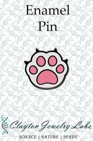 Cat Paw Print Enamel Pin in Saudi Arabia