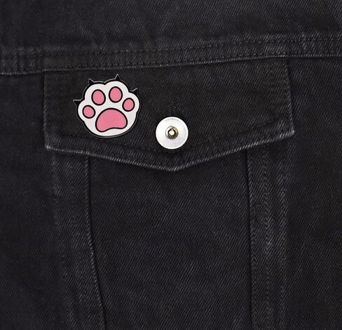 Cat Paw Print Enamel Pin in Saudi Arabia
