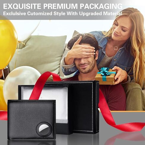 Genuine Leather Wallet for Men, Slim Bifold RFID Blocking Front Pocket, Minimalist Design with Magnetic Closure, Stylish and Functional (Black) in Saudi Arabia