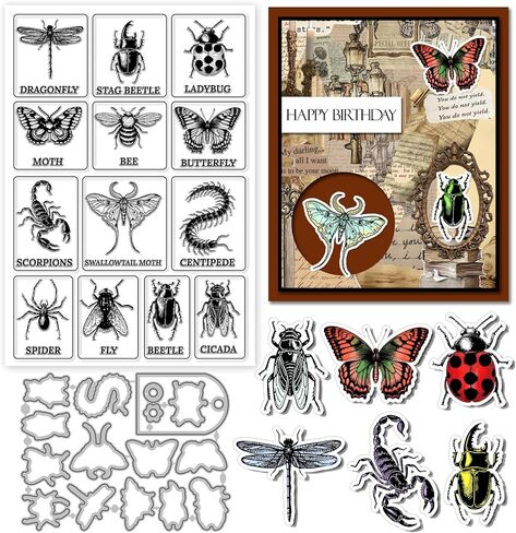 GLOBLELAND Bee Flowers Clear Stamps and Cutting Dies Bee Honey Jars Daisies Silicone Clear Stamps Cards and Metal Die Cuts for Card Making and DIY Embossing Scrapbooking in Saudi Arabia