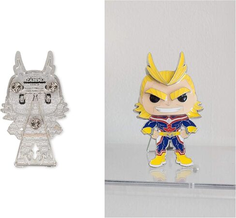 My Hero Academia 3-Inch Funko POP Enamel Pin, All Might | Officially Licensed Boku no Hero Collectible | Metal Pins For Backpacks, Jackets | Anime Gifts, Superhero Accessories in Saudi Arabia