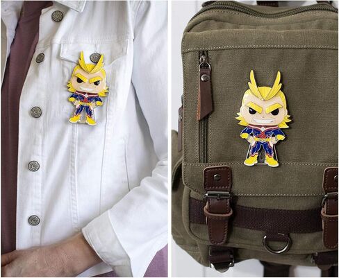 My Hero Academia 3-Inch Funko POP Enamel Pin, All Might | Officially Licensed Boku no Hero Collectible | Metal Pins For Backpacks, Jackets | Anime Gifts, Superhero Accessories in Saudi Arabia
