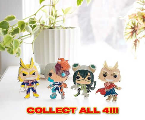 My Hero Academia 3-Inch Funko POP Enamel Pin, All Might | Officially Licensed Boku no Hero Collectible | Metal Pins For Backpacks, Jackets | Anime Gifts, Superhero Accessories in Saudi Arabia