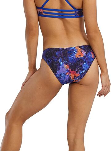 TYR - Women's Montipora Durafast Elite Classic Full Coverage Bikini Bottom, Purple/Orange, in Saudi Arabia