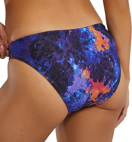 TYR - Women's Montipora Durafast Elite Classic Full Coverage Bikini Bottom, Purple/Orange, in Saudi Arabia