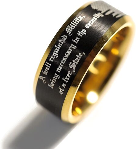 Patriot Ring Veteran Gift American Flag Wedding Band Black USA Ring Rifle Gun Ring Bullets American Flag Jewelry Patriotic USA Ring Second Amendment Ring Gun Ring in Saudi Arabia