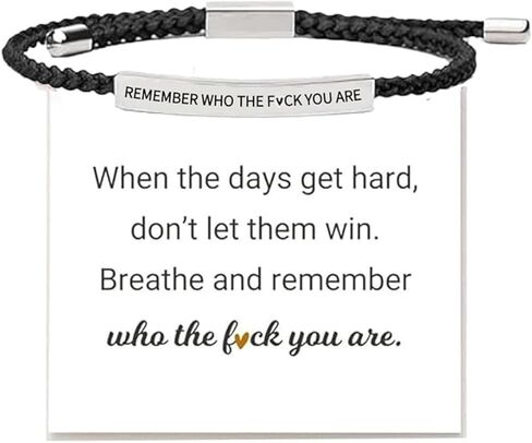 Dont Let The Hard Days Win Bracelet Remember Who The F You are Bracelet God is in Control Bracelets Let Them Bracelets Just Breathe Jewelry Friendship Gifts in Saudi Arabia
