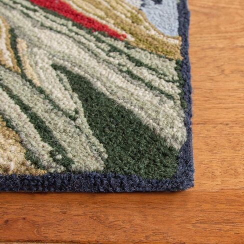 سجادة SAFAVIEH Chelsea Collection - 2'6" x 8'، عنابي، صوف ريفي فرنسي معلق يدويًا، مثالية للمناطق ذات حركة المرور العالية في غرفة المعيشة وغرفة النوم (HK56C) in Kuwait