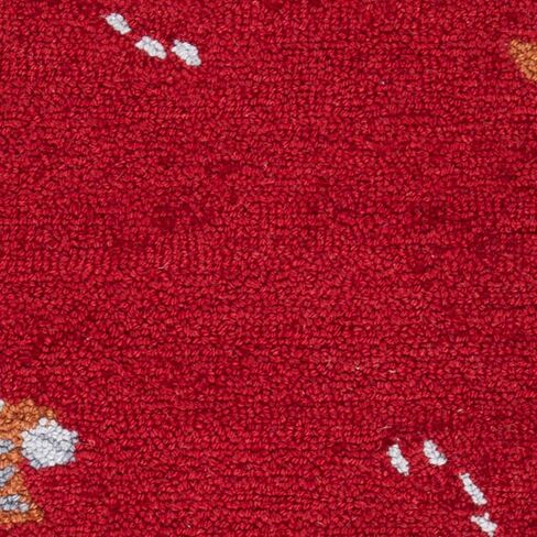 سجادة SAFAVIEH Chelsea Collection - 2'6" x 8'، عنابي، صوف ريفي فرنسي معلق يدويًا، مثالية للمناطق ذات حركة المرور العالية في غرفة المعيشة وغرفة النوم (HK56C) in Kuwait