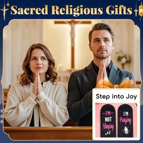 HAPPYPOP Christian Gifts Ideas - Christian Easter Socks, Jesus Gifts, Serenity Prayer Faith Religious Socks in Saudi Arabia