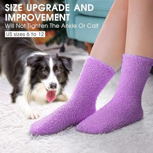 Sunia Birthday Gifts for Cat Dog Mom Dad, Fuzzy Funny Socks for Christmas, Dog Cat Pet Lovers Gifts for Women in Saudi Arabia