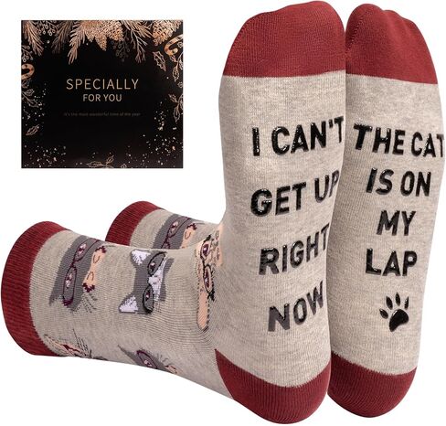 Sunia Birthday Gifts for Cat Dog Mom Dad, Fuzzy Funny Socks for Christmas, Dog Cat Pet Lovers Gifts for Women in Saudi Arabia