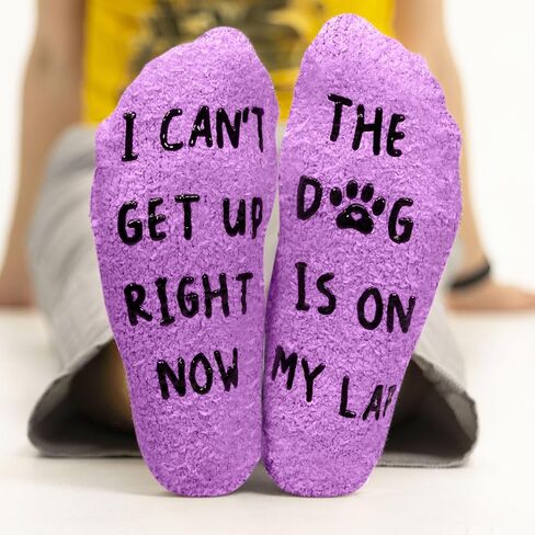 Sunia Birthday Gifts for Cat Dog Mom Dad, Fuzzy Funny Socks for Christmas, Dog Cat Pet Lovers Gifts for Women in Saudi Arabia