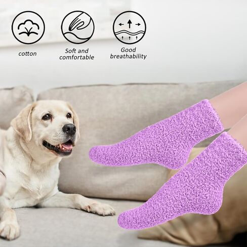 Sunia Birthday Gifts for Cat Dog Mom Dad, Fuzzy Funny Socks for Christmas, Dog Cat Pet Lovers Gifts for Women in Saudi Arabia