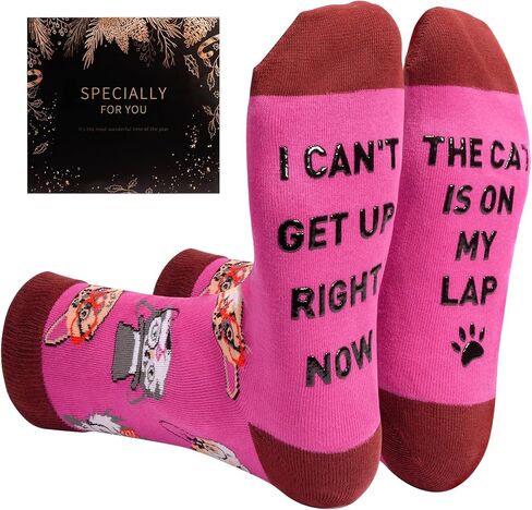 Sunia Birthday Gifts for Cat Dog Mom Dad, Fuzzy Funny Socks for Christmas, Dog Cat Pet Lovers Gifts for Women in Saudi Arabia