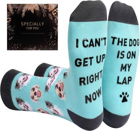 Sunia Birthday Gifts for Cat Dog Mom Dad, Fuzzy Funny Socks for Christmas, Dog Cat Pet Lovers Gifts for Women in Saudi Arabia
