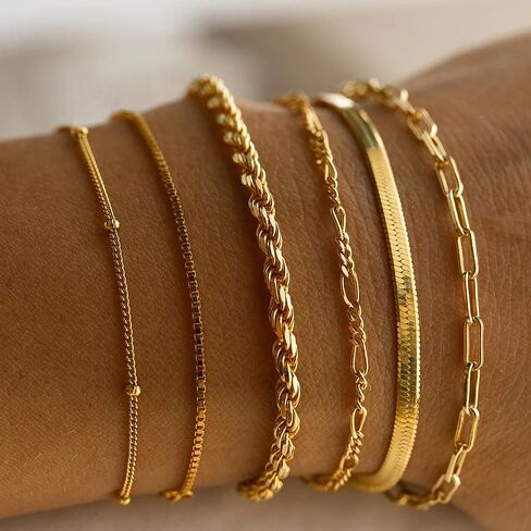 Gold Bangle Bracelets for Women Fashionable Cuff Ornament Jewelry Gift Set country concert trendy fashion jewelry fall fashion in Saudi Arabia