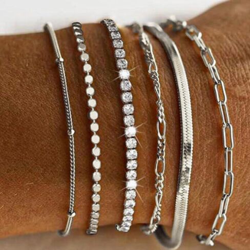 Gold Bangle Bracelets for Women Fashionable Cuff Ornament Jewelry Gift Set country concert trendy fashion jewelry fall fashion in Saudi Arabia