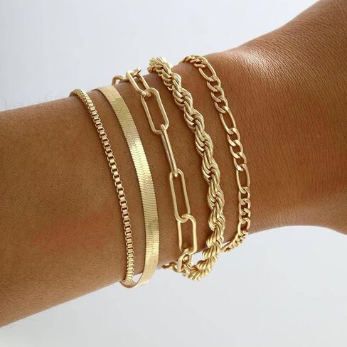 Gold Bangle Bracelets for Women Fashionable Cuff Ornament Jewelry Gift Set country concert trendy fashion jewelry fall fashion in Saudi Arabia