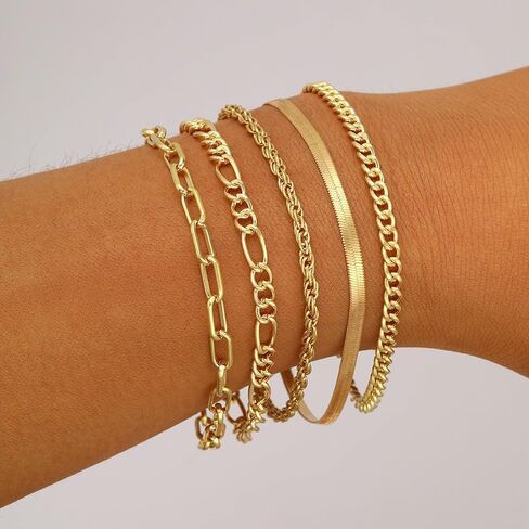 Gold Bangle Bracelets for Women Fashionable Cuff Ornament Jewelry Gift Set country concert trendy fashion jewelry fall fashion in Saudi Arabia