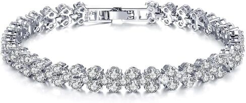 1Pc Exquisite And Luxurious European And American Zircon Bracelet, A Fashionable Accessory Gift For Women, With A High-end Feel Light Luxury in Saudi Arabia