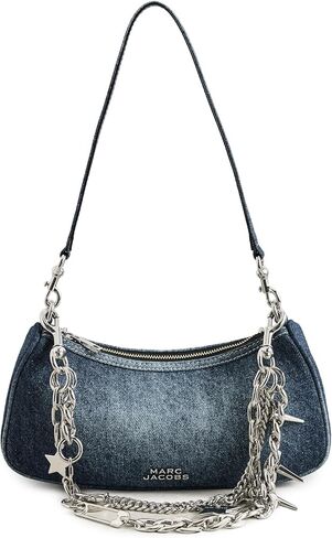 Marc Jacobs Women's The Faded Denim Charm Shoulder Bag in Saudi Arabia