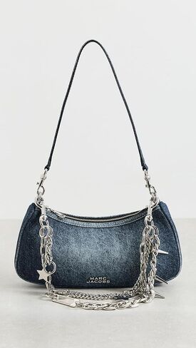 Marc Jacobs Women's The Faded Denim Charm Shoulder Bag in Saudi Arabia