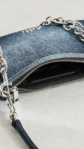 Marc Jacobs Women's The Faded Denim Charm Shoulder Bag in Saudi Arabia