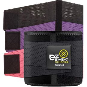 Tecnomed Ez Sweat Xchange Waist Trimmer (3 Colors In 1) - Waist Trainer for Women - Body Wrap - Workout Sweatband Belt in Kuwait