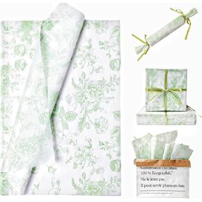 100 ورقة الأنسجة الزهري الأزرق الورق الأزرق الأزرق الزهور البيضاء الأزرق Chinoiserie غلاف الورق الورق خمر العبوة منقوشة الجزء الأكبر لاستشعار زفاف الطفل ديكور حفلة عيد ميلاد ، 14 × 20 بوصة in Kuwait