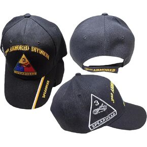 (2 Pack) U.S. Army 3rd Armored Division Spearhead Shadow Black Cap Hat X1 in Saudi Arabia