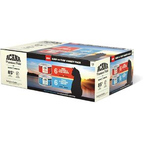 حزمة متنوعة من Acana Premium Pâté Surf & Turf، عبوة طعام للقطط الرطب مكونة من 12 علبة سعة 3 أونصة in Kuwait