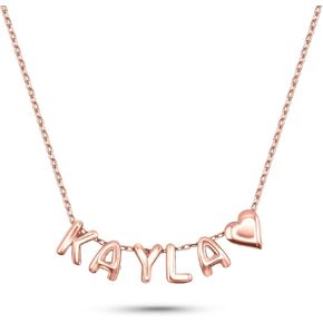 Bubble Letters Necklace- Customized Alphabets Initial Pendant for Women- 18k Gold Necklace for Girls-Womens Personalized Jewelry Gift in Saudi Arabia