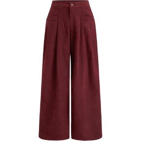 CIDER Women's Wide Leg Pants with Pockets Mid Waist Loose Fit Lounge Business Casual Going Out Fall Trousers in Kuwait