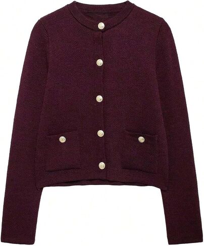 GORGLITTER Women's Cardigan Sweaters Trendy Oversized Knit Chunky Button up Cardigans Fall Winter Outfits in Saudi Arabia