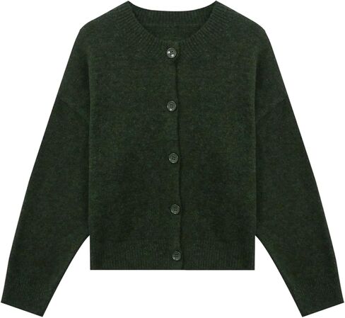 Floerns Women's Long Sleeve Cardigans Sweater Crewneck Button Front Fall Outfit Winter Clothes in Saudi Arabia