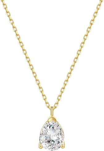 S.Leaf 18K مطلية بالذهب مكعب زركونيا قلادة قلادة للنساء 925 الفضة الاسترليني الطبقات عملة القمر ستار دائرة القلب كريستال الوهق قلادة القلائد هدايا للنساء العصرية in Kuwait