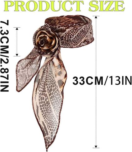 ACEDRE Leopard Print Scarf Choker Necklace Fashionable Animal Print Accessory for Women in Saudi Arabia