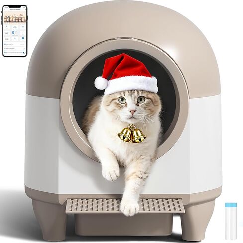 WARCAT Self-Cleaning Litter Box – 90L, APP, Sensors, Gray in Kuwait