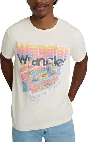 تي شيرت Wrangler Mens X Stranger Things Keep on Runnin' in Saudi Arabia