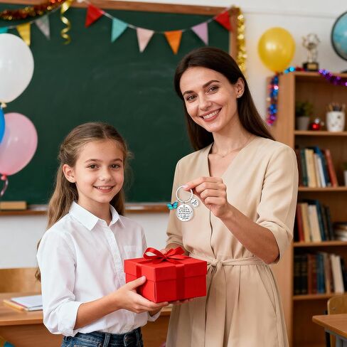 Konsait هدية التقدير شكرا لك سلسلة المفاتيح ملهمة سلاسل المفاتيح هدية تقدير الموظف المعلم المفاتيح التخرج هدايا عيد الميلاد للمعلمين الأصدقاء زملاء العمل in Saudi Arabia