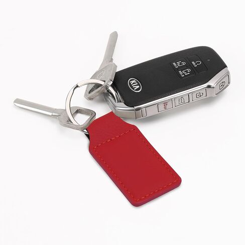 LaserGram Rectangle Keychain, Old Farm Tractor, Personalized Engraving Included (Red) in Saudi Arabia