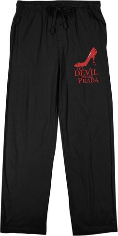 Bioworld The Devil Wears Prada Heel Logo بنطال بيجامة نوم أسود للبالغين in Kuwait