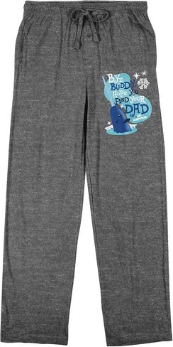 Elf Mr. Narwhal وداعًا، صديقي، أتمنى أن تجد والدك بنطال بيجامة للنوم باللون الرمادي المنقط للرجال in Kuwait