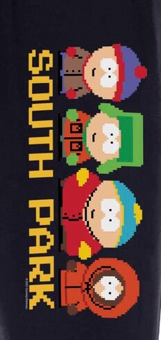 بنطال بيجامة للنوم من South Park للرجال Stan Marsh Kyle Cartman Kenny Pixel in Kuwait