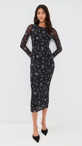 Another Girl Women's Charm Doodle Print Dress in Saudi Arabia