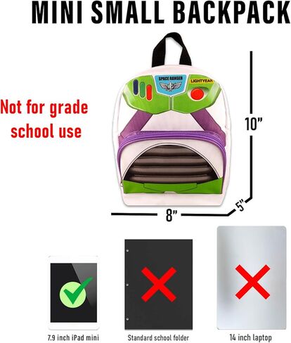 Disney Buzz Lightyear Mini Backpack Set - Bundle with 10" Canvas Toy Story Backpack with Front Pocket Plus Wataer Bottle | Buzz Lightyear Bag in Saudi Arabia