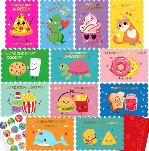 40 Funny Thank You Cards with Envelopes Stickers Bulk Cute Pun Blank Notes Cards for Friends Family Kids Teachers Coworkers Business Gratitude Appreciation Valentine Thank yous Greeting Holiday in Saudi Arabia